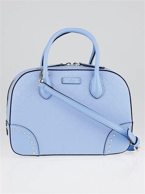 gucci blue diamante textured leather top handle bag|Gucci leather shoulder bag.